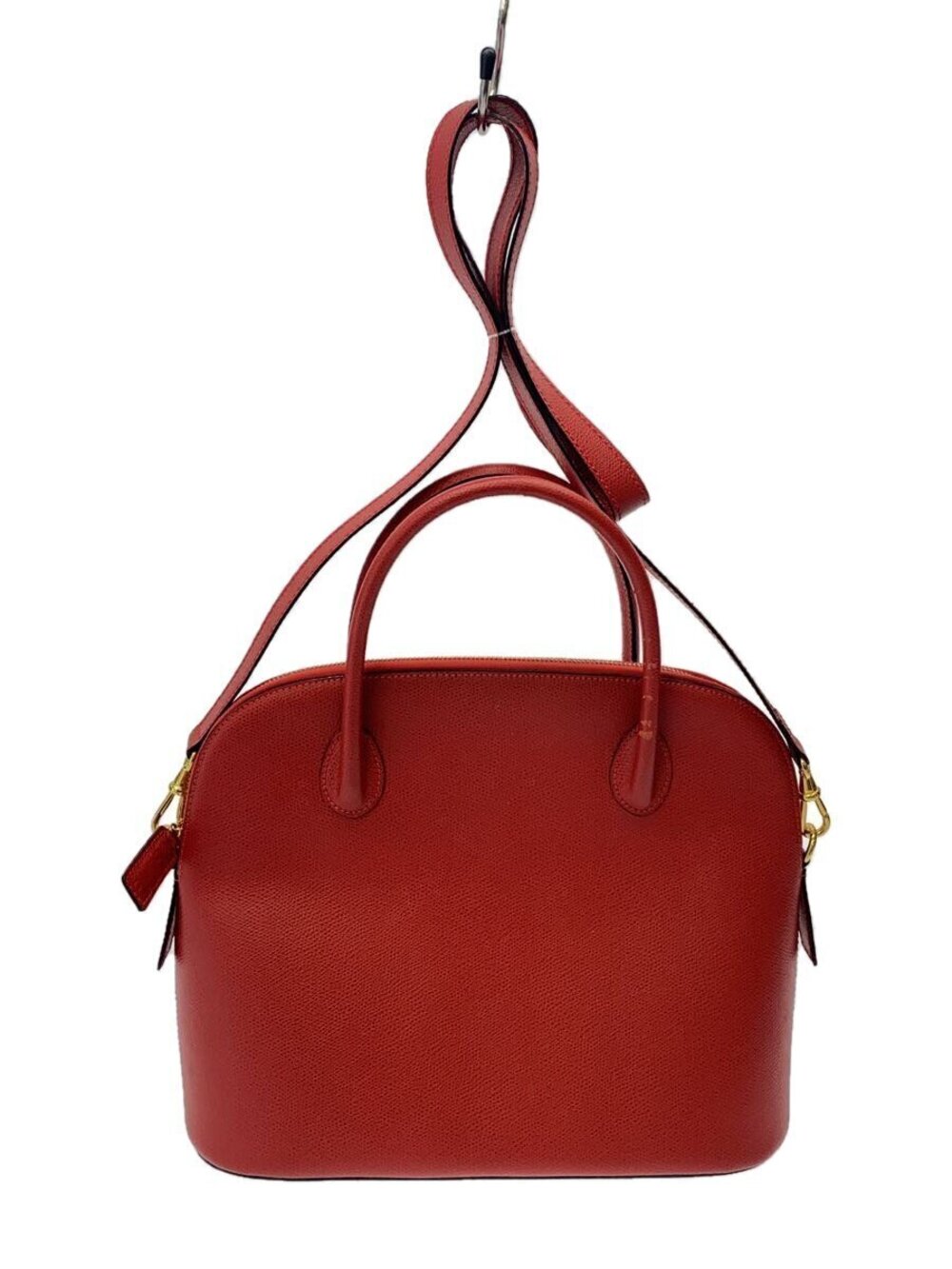 Celine leather Bugatti 2way shoulder bag RED